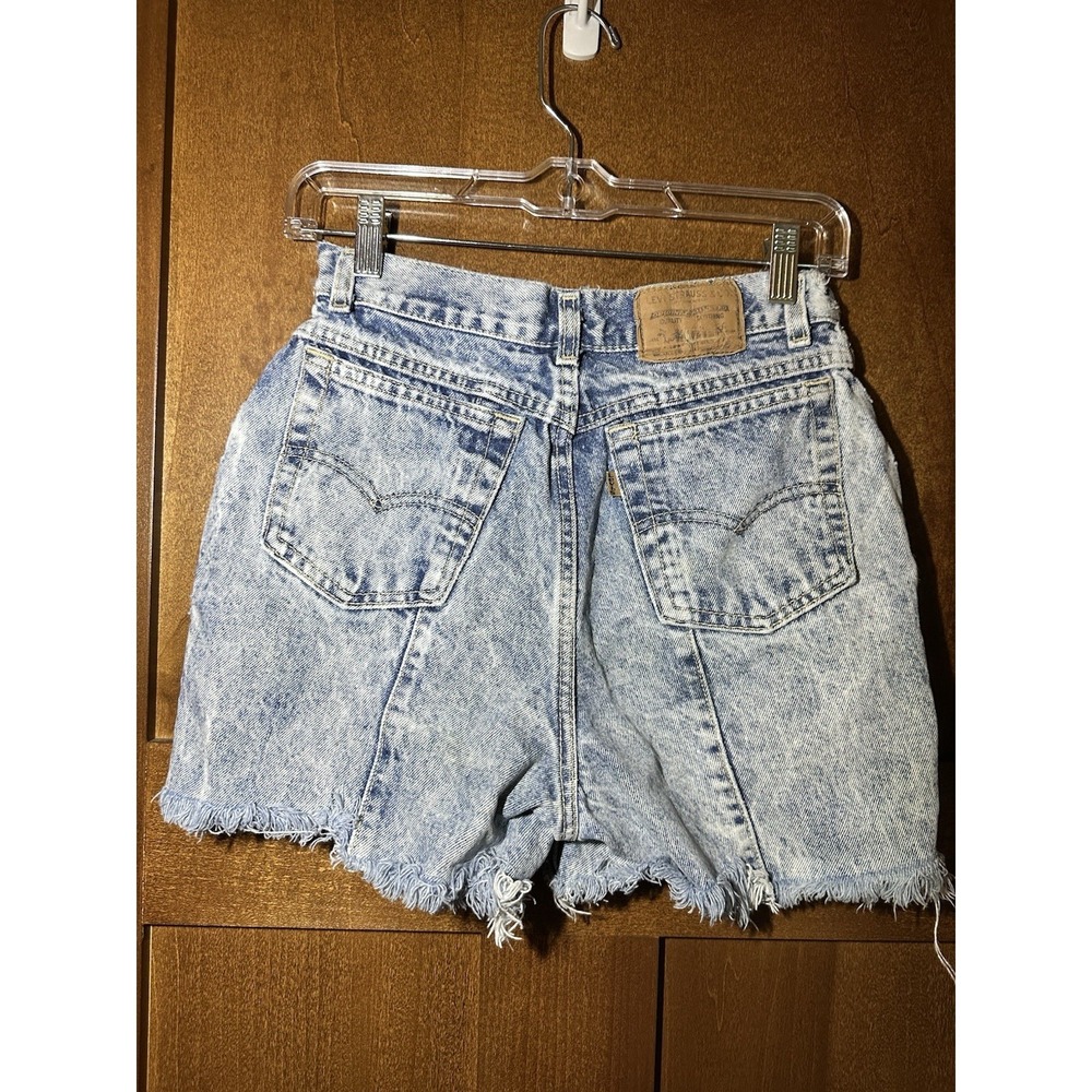 Levi's Cutoff Jean Shorts Womens Size 9 Frayed High Rise Vintage Made In USA - Picture 1 of 3